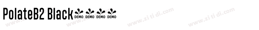 PolateB2 Black字体转换